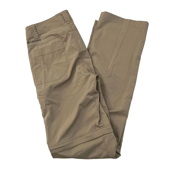 Columbia Mens Omni Shade Sun Protection Sportswear Pants, Columbia‎ Tan Beige 58