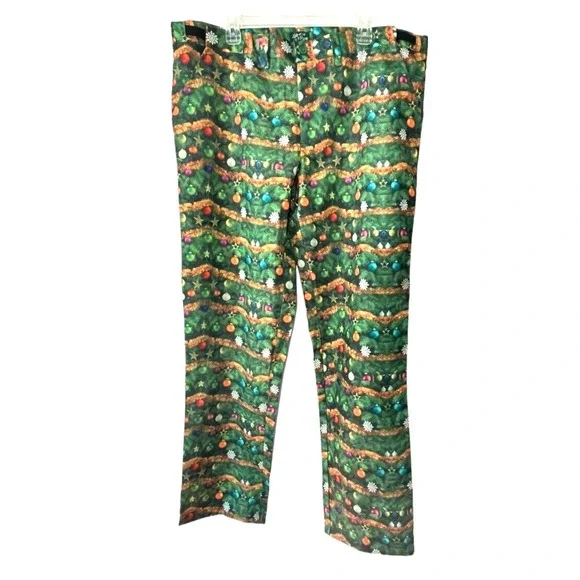 Life of the Party Men's Christmas Holiday Pants‎ Size XXL 43x35 Adjustable Waist