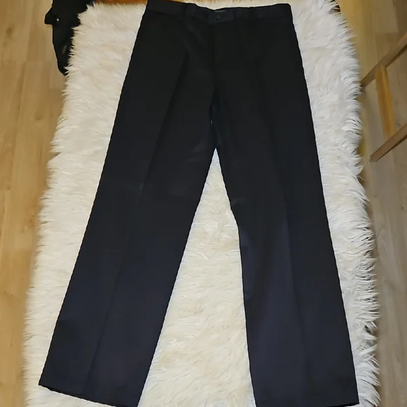 Dockers Signature Khaki Flat Front Dress Pants – Black, Straight Fit, NWT, 32x34