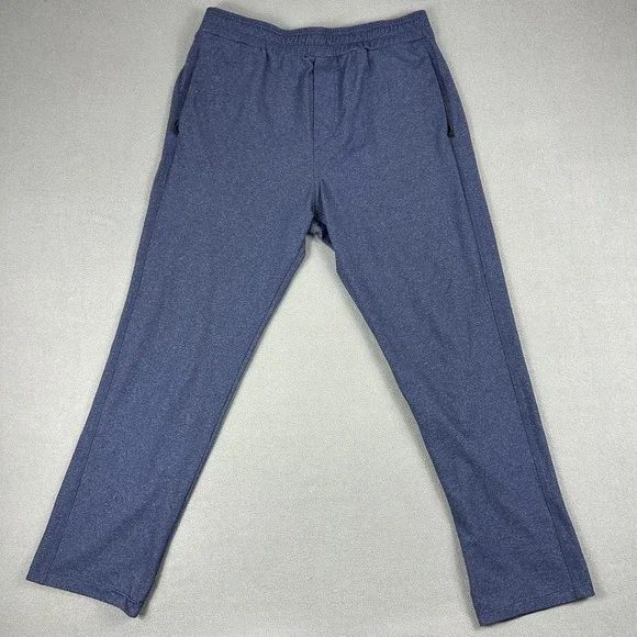 Public Rec Pants Mens 36x30 Blue Athleisure Zipper Pockets Elastic Waist Stretch