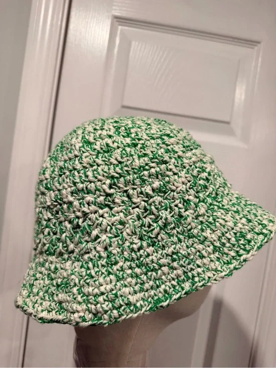 Handmade Crochet Bucket Hat 100% Cotton Lightweight Packable Festival Boho Beach