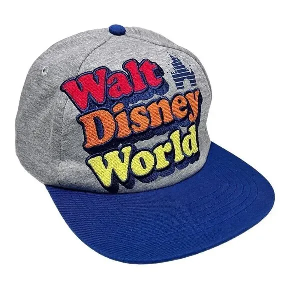Disney Parks Hat Adult Walt Disney World Baseball Cap Retro 1971 Castle Snapback