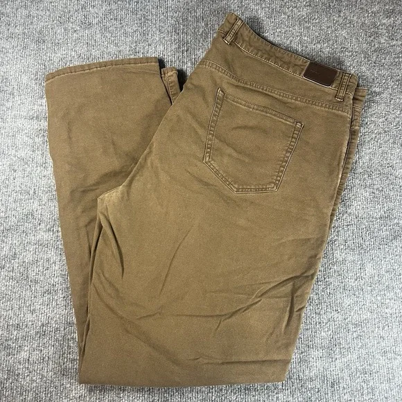 Peter Millar 5-Pocket‎ Pants Men 42 x 30 Brown Stretch Crown Vintage Canvas