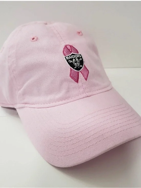 Raiders Womens Pink Breast Cancer Awareness Hat Cap