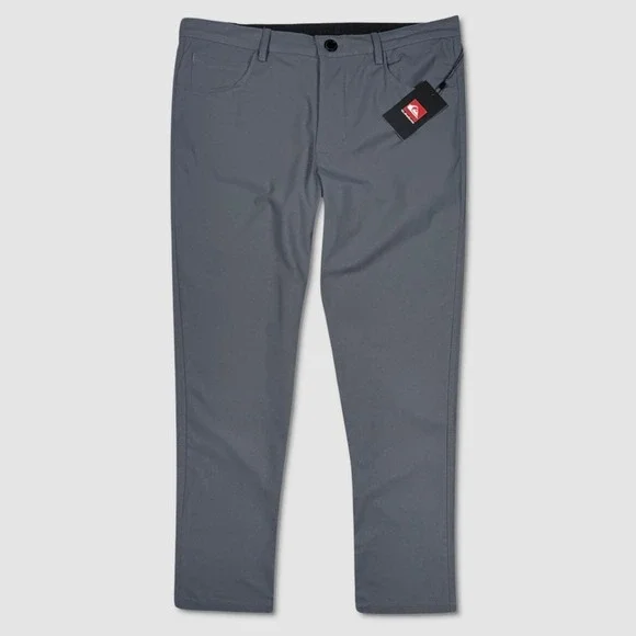 Quiksilver Stretch Tech Woven Slim Fit Pants - NWT Mens 36 x 30 Grey #49237-H10‎