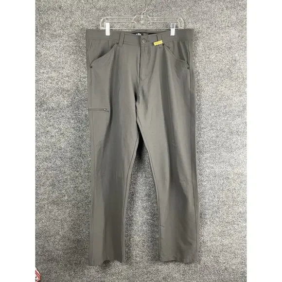 Pacific Outfitters Men's Regular Fit Gray Nylon Blend Pants 36x32‎