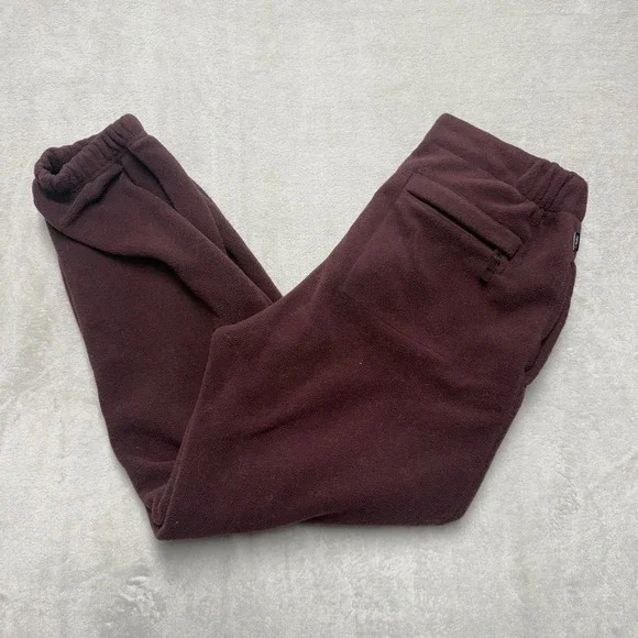 Nike SB Mens Polar Fleece Joggers Burgundy Maroon Belted Pants AQ8037-652 L
