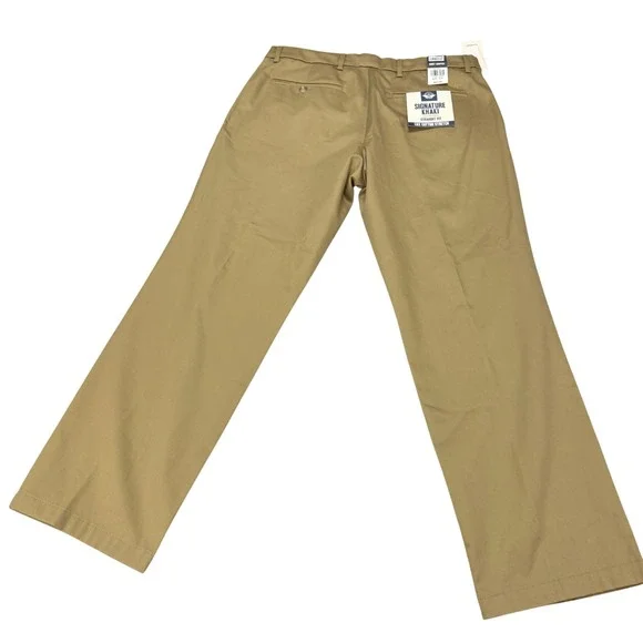 Dockers Signature Khaki Mens 36x30 Tan Straight Fit‎ Lux Cotton Stretch MSRP $62