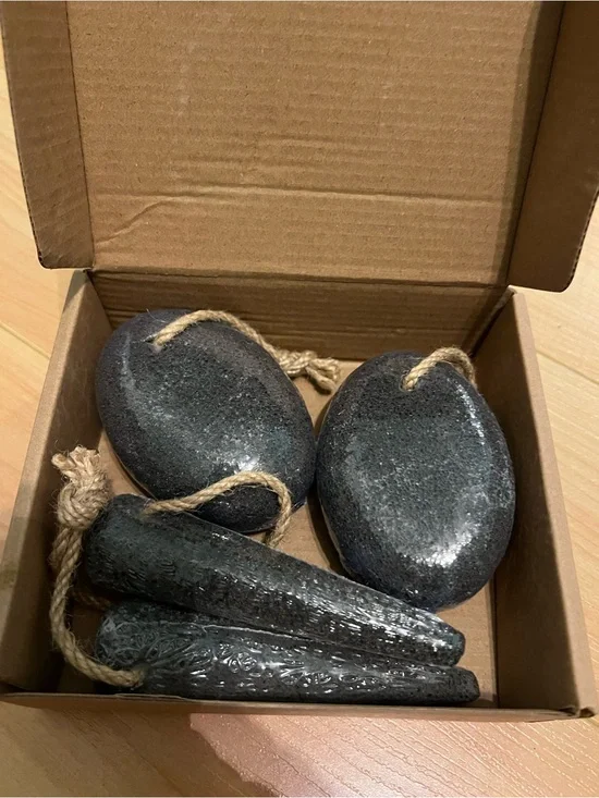 ÖkoStamm Pumice Stone 4-Pack - black