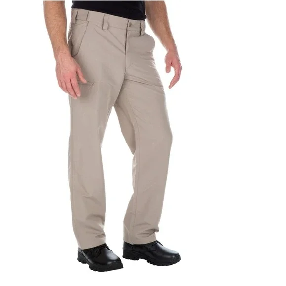 5.11 Tactical Mens 38x31 Fast-Tac Urban Pants Regular Stretch Khaki EMS Police