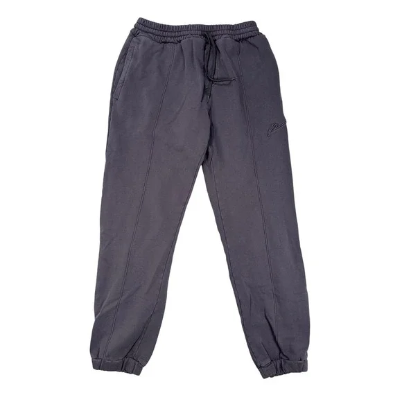 Prevu Studio London Mens Joggers Sweatpants Purple Grey‎ Size Large 100% Cotton