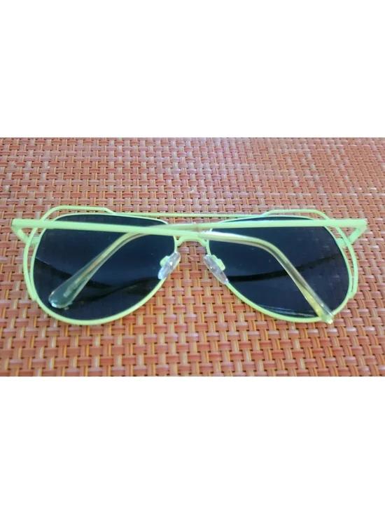 Neon Green Aviator Sunglasses - Women Accessories