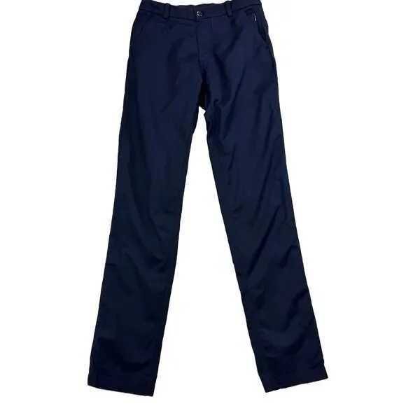 Lululemon Commission Pants Mens 28x32 Slim Navy Ventlight Performance Golf Smart