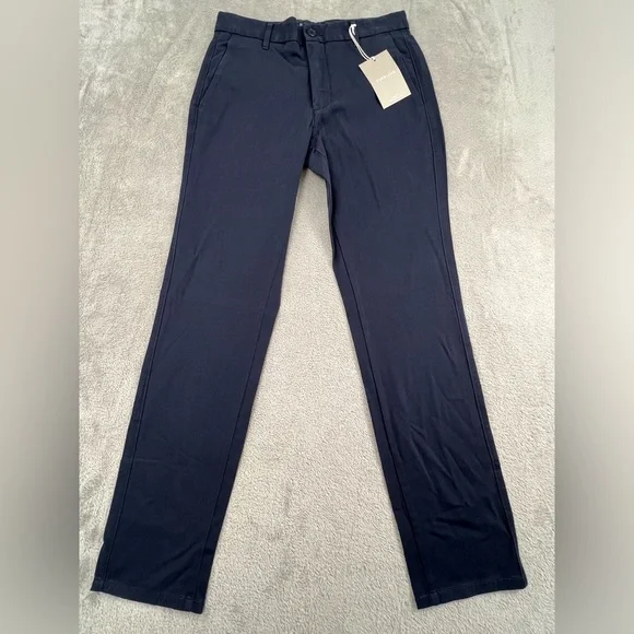 NEW Everlane 30‎ x 30 Uniform Slim Fit Blue The Performance Chino Cotton Pants