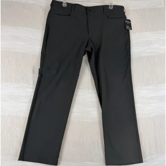 Callaway Performance‎ Opti Dri Men's Golf Pants Sz 40x30 Dark Gray Stretch Chino