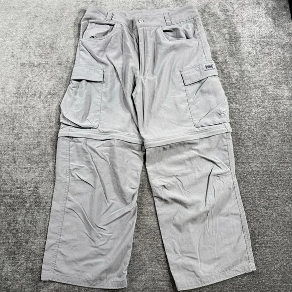 Helly Hansen‎ Women's Convertible Cargo Pants Size Large Gray Nylon 27