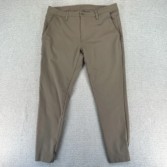 BYLT‎ Premium Basics Pants Mens Sz 38 35x27 Brown Everyday Jogger Slim Fit