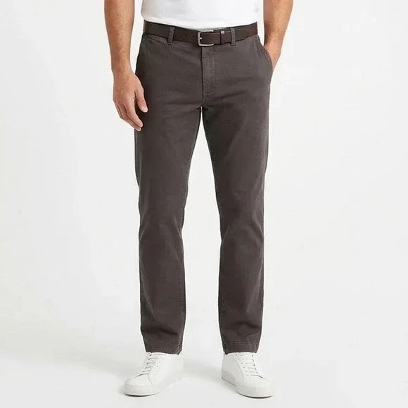 J. Crew Chino Pants Mens 33x30 Chocolate Cotton‎ Stretch Straight Leg Streetwear