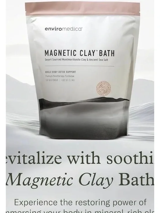 Enviromedica Magnetic Clay Bath — Pink & Gray Detox Soak