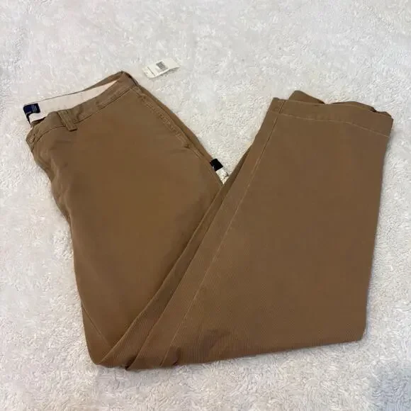 Polo Ralph Lauren Mens 38x32 Philp Khaki Pants Cotton Office Teachers Work Wear