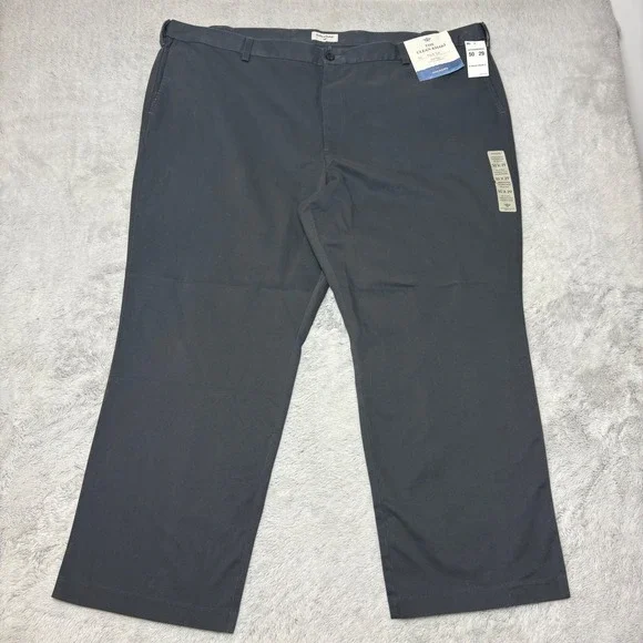 Dockers Clean Khaki Big & Tall Easy Pants 50x29 Grey Comfort  Waistband Work NWT