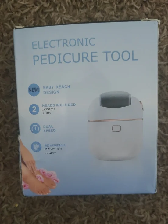 Electronic Pedicure Tool - White (No Brand)