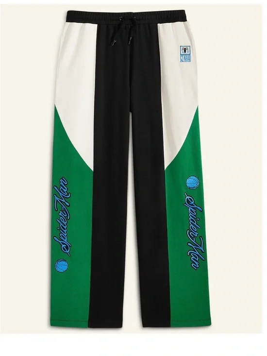 Marvel Spider-Man NBA Track Pants NWT Black Green Y2K Oversized XL