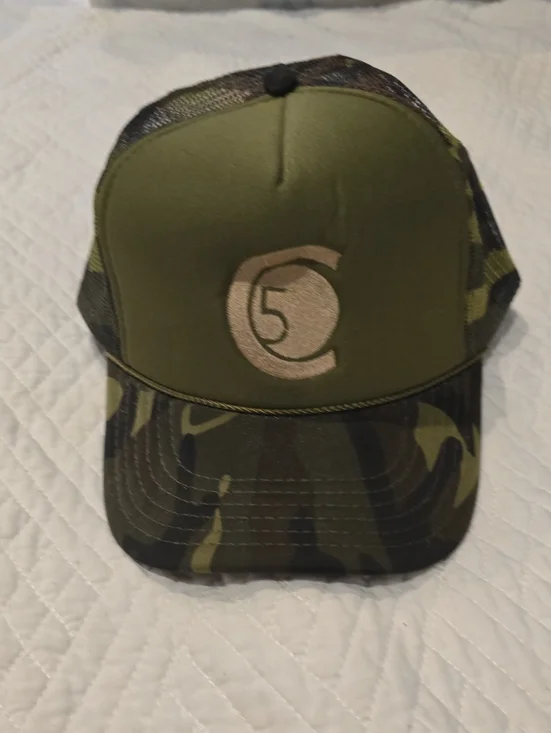 5 The Label Olive and Black Mesh Trucker Cap