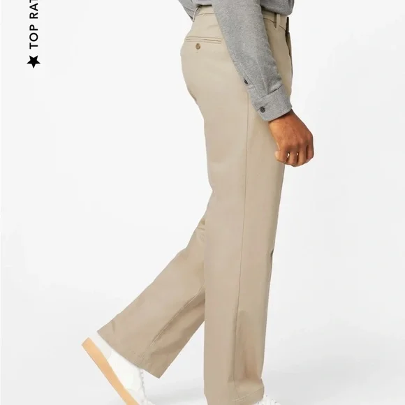 Dockers easy‎ khaki classic fit stretch pants no wrinkles size 40x30 NEW!