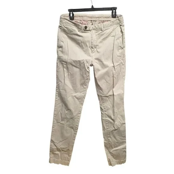 Brooks Brothers Rex Fleece Beige Men's Tan Chinos 33x34