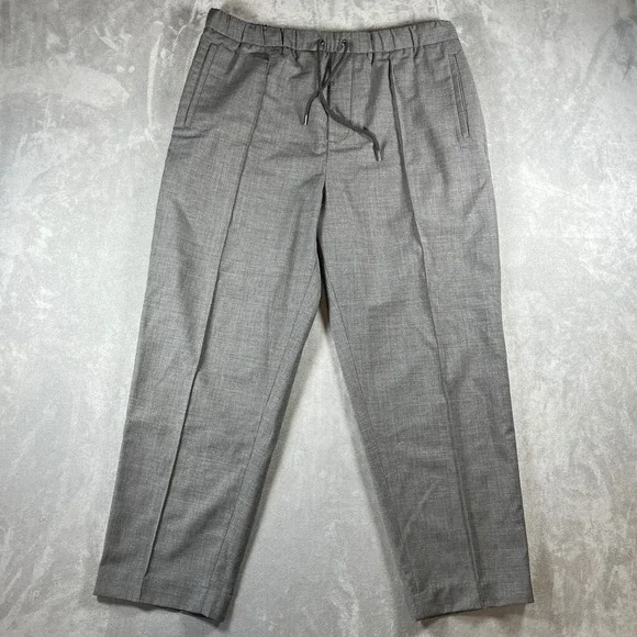 Polo Ralph Lauren Men's Relaxed Fit Gray Wool Blend Drawstring Pants Size Large