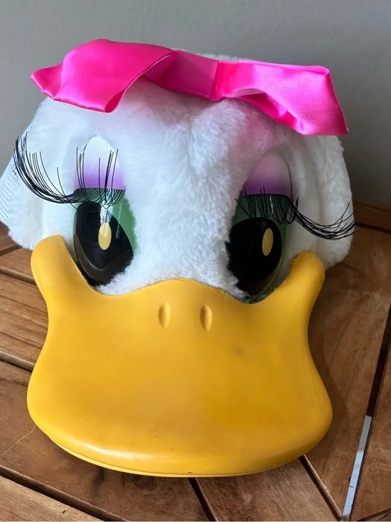 Vintage Disney Daisy Duck Plush Hat Adult Snap Back Character Store USA Made