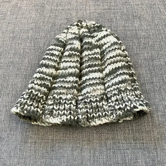 Handmade Green Knit Beanie Hat