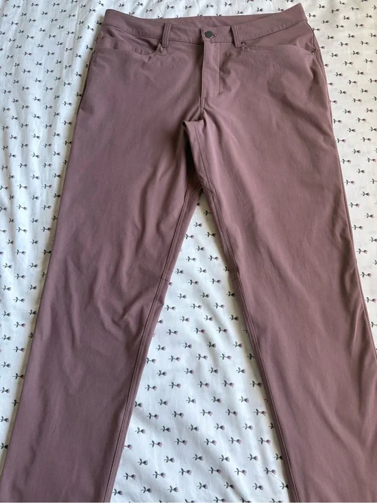 lululemon athletica Men's Slim Stretch Pants in Dusty Mauve