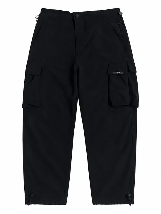 Zara Black Cargo Pants with Utility Pockets