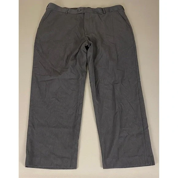 George Dress Pants Graphite‎ Gray Men's 42x30 Polyester Blend Business Casual