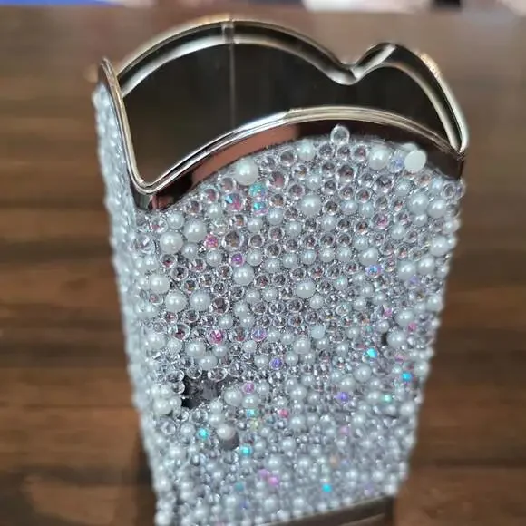 Bath & Body Works Silver Tossed Gems Gentle Foaming Hand Soap Sleeve Holder with