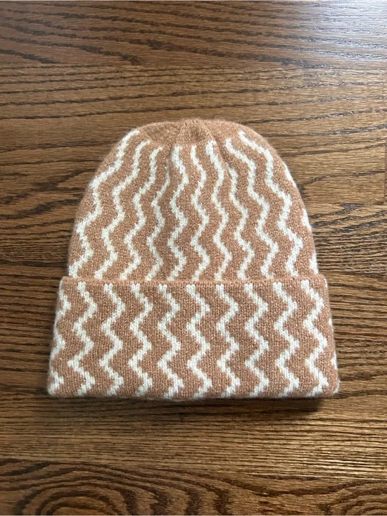 Anthropologie Maeve Zig-Zag Pattern Knit Beanie