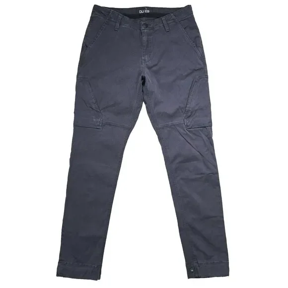 DUER Pants Mens 32x32 Gray Live Free Adventure Cargo Joggers Tapered Slim Hiking