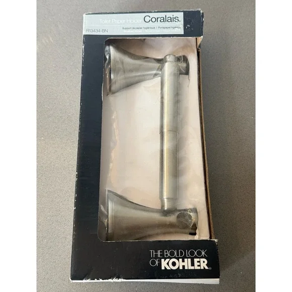 NEW KOHLER Coralais Toilet Paper Holder Brushed Nickel  R13434-BN Wall Mounted