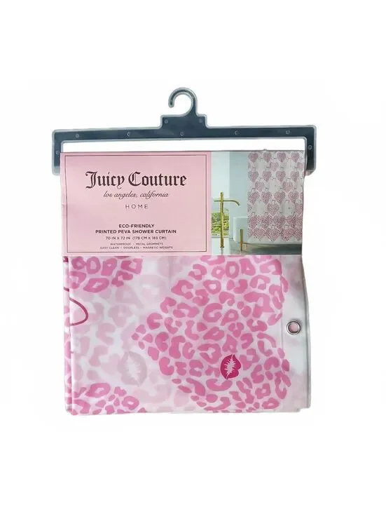 Juicy Couture Pink Leopard Print Heart 