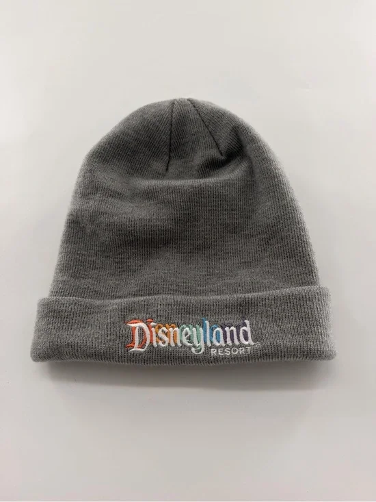 Disneyland Resort Parks Unisex Beanie Grey Gray Embroidered Disney Men’s Women’s