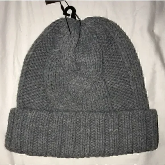 Nordstrom Modena New York Heather Grey Beanie NWT