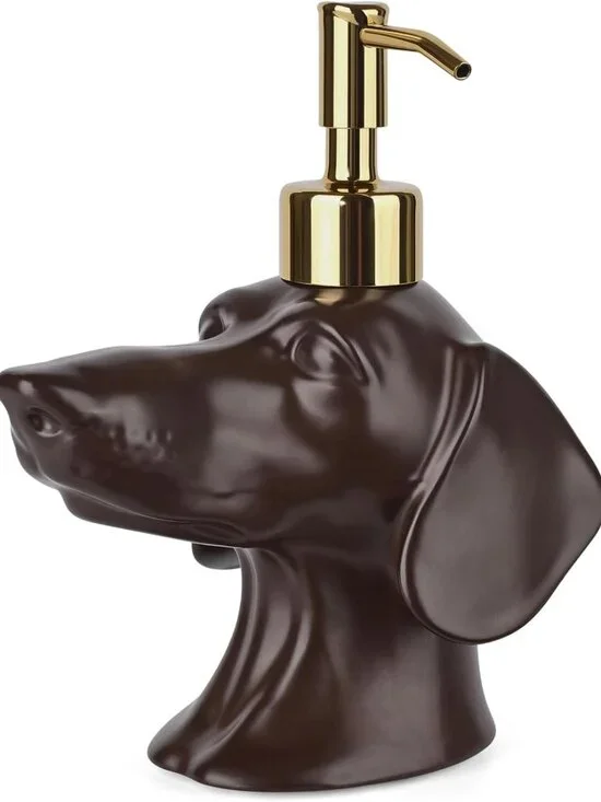 Dachshund Dog Soap Dispenser - Cute Ceramic Pump for Kitchen & Bathroom Gift