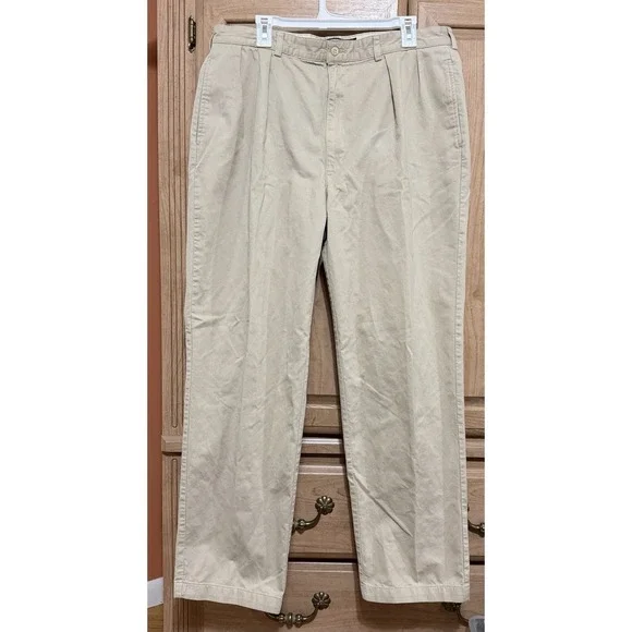 Polo Ralph Lauren Men's Beige Corduroy Casual Pants Classic Fit Size 38/32