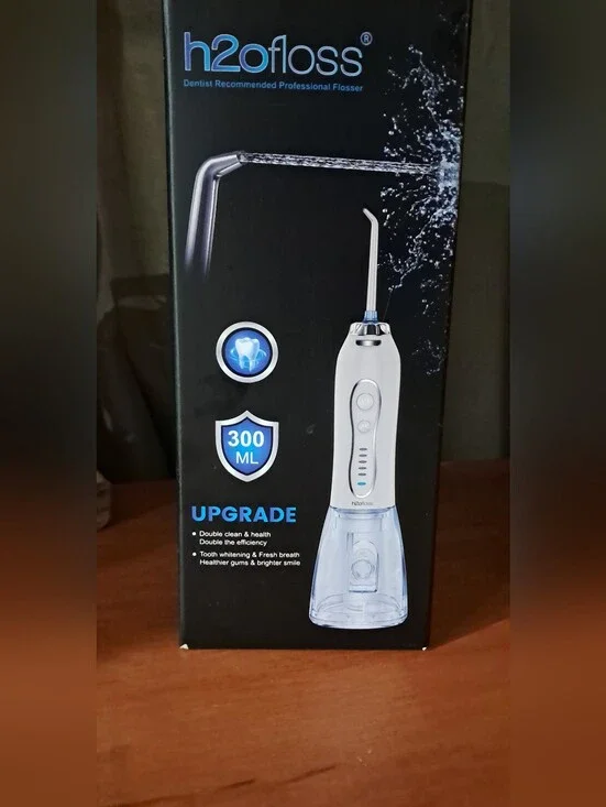 h2ofloss 300ML Water Flosser - White/Blue