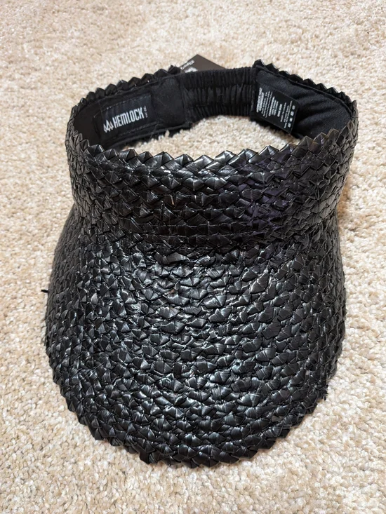 Hemlock Black Woven Visor