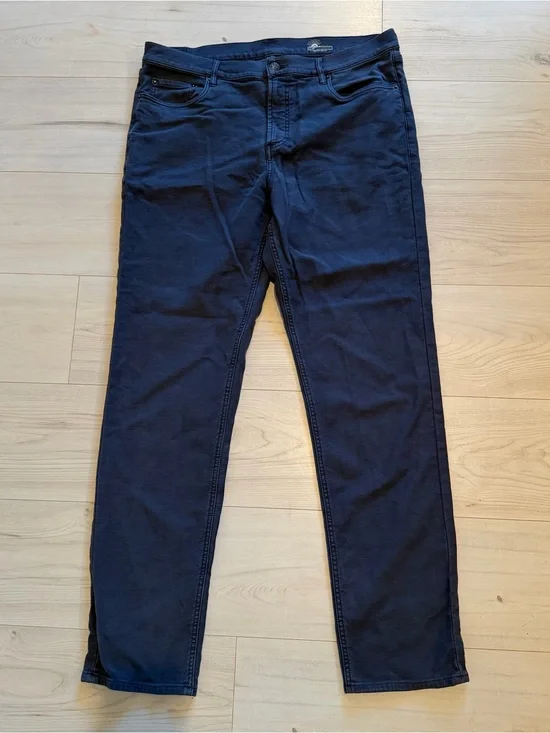 Faherty Men's Gray Straight Slim Pants 36/34