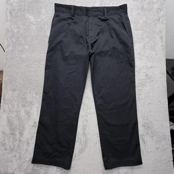 Tesla Pants Mens Tag 42x32 Black Chino Regular Microfiber Polyester