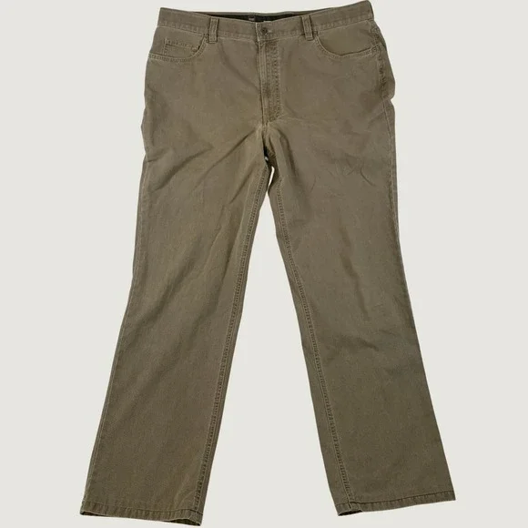 Hiltl Trousers Men's Tan ZE 500 Cotton Stretch Chino Pants 38x32 (tagged 40x34)